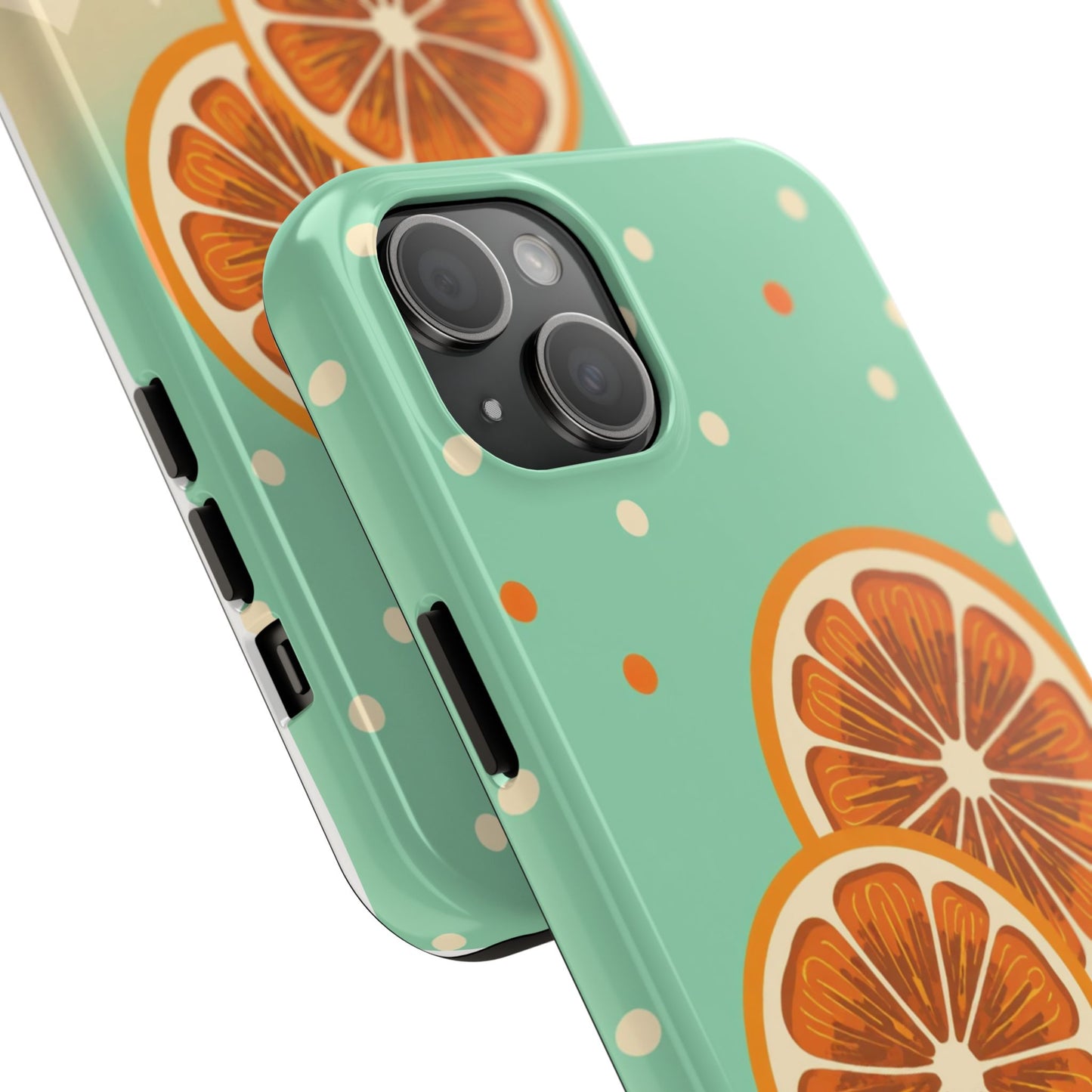 Citrus Vibe Tough Phone Case - Fun Orange Slice Design