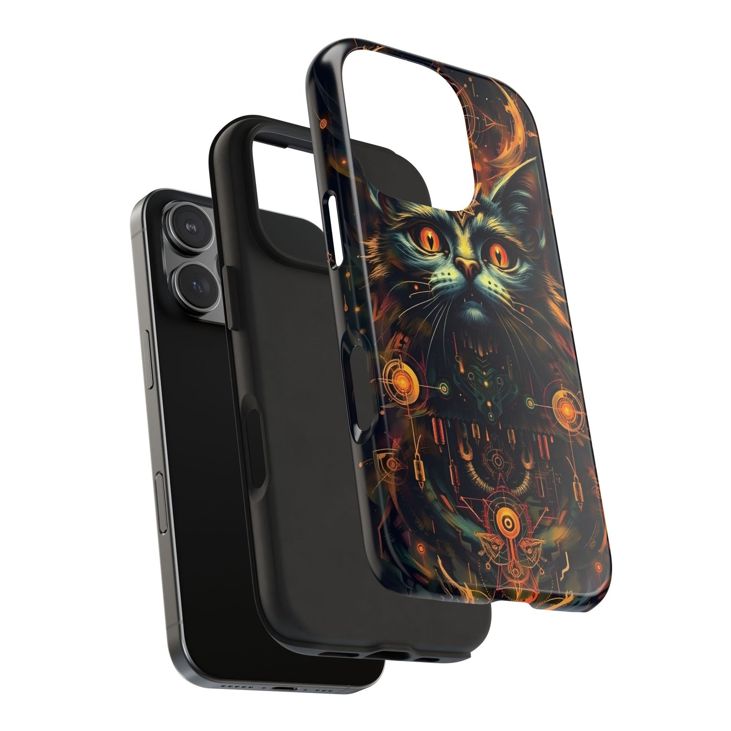 Mystical Cat Queen Tough Phone Case – Unique Protection for Cat Lovers - for iPhone