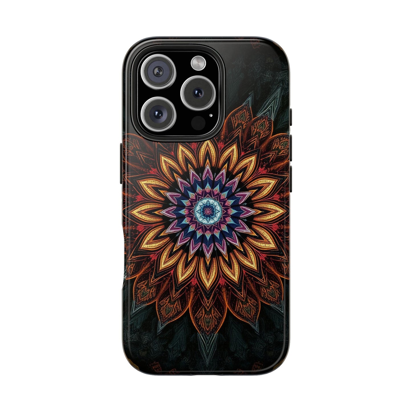 Mystic Mandala Tough Phone Case - Durable Protection with Artistic Design - for iPhone