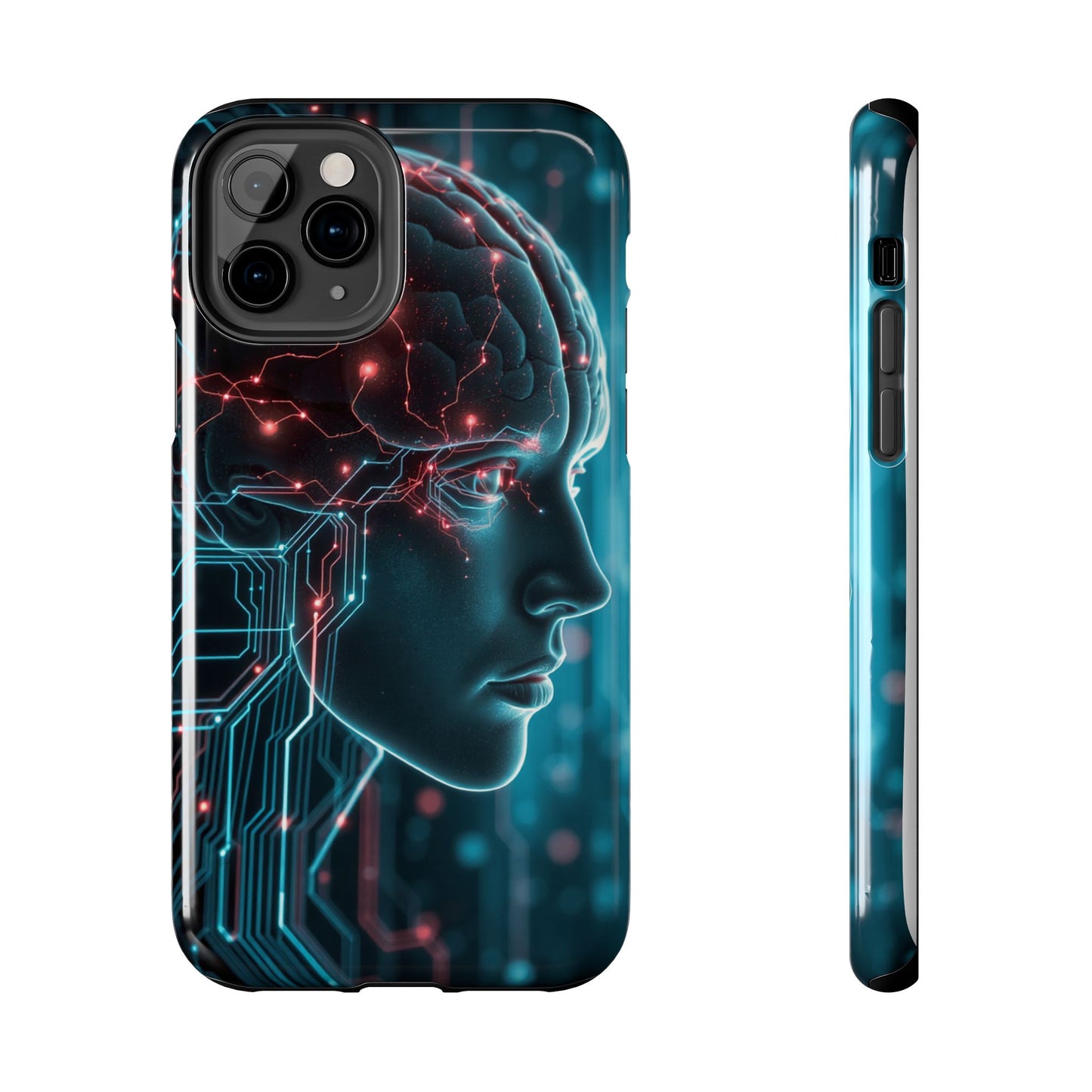 Futuristic Brain Design Tough Phone Case