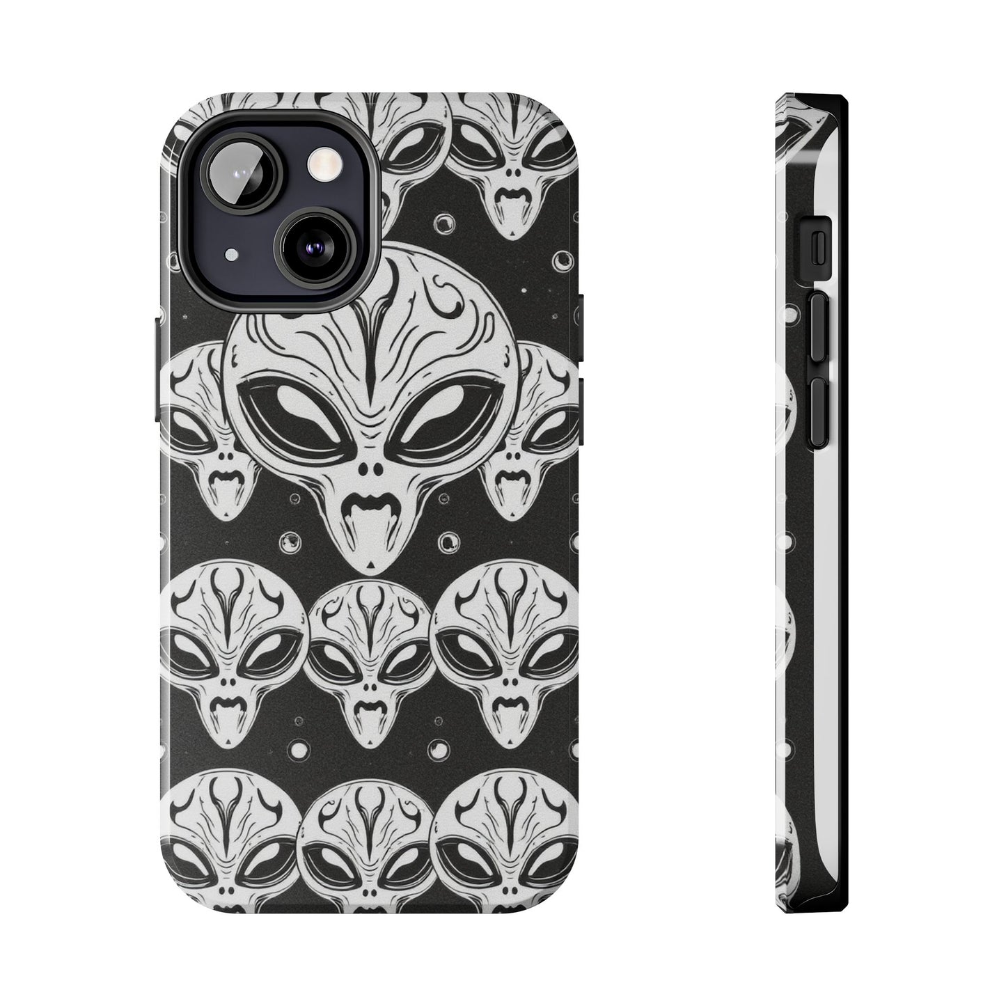 Alien Pattern Tough Phone Case - Durable Protection with Out-of-This-World Design
