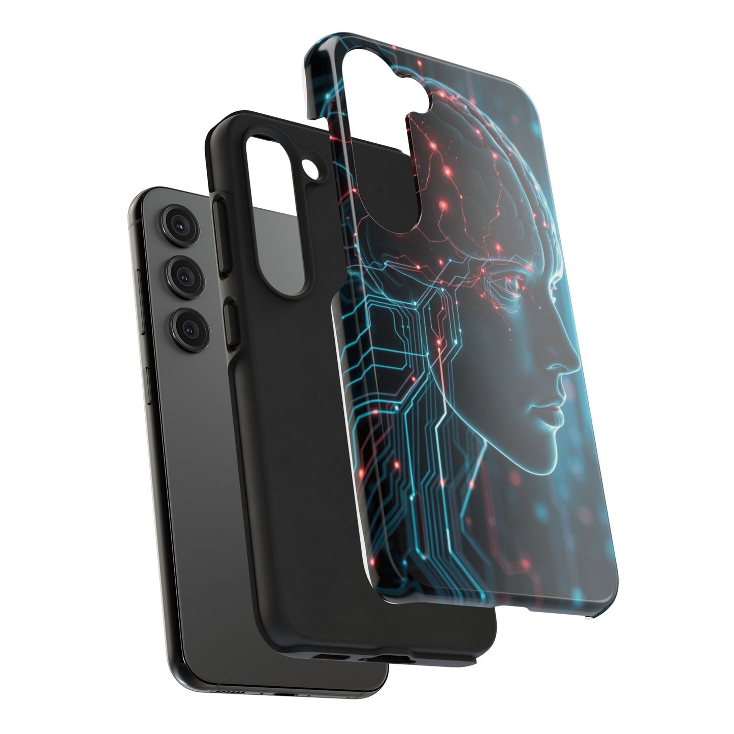 Futuristic Brain Design Tough Phone Case
