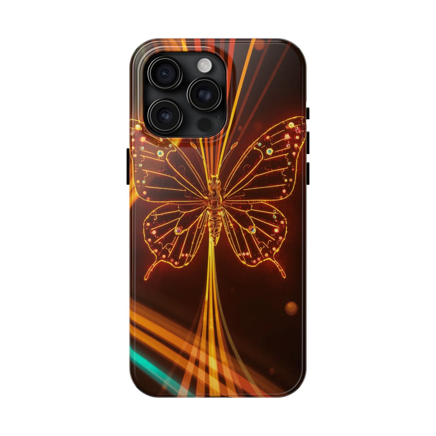 Elegant Butterfly Tough Phone Case - Stylish Protection for Nature Lovers
