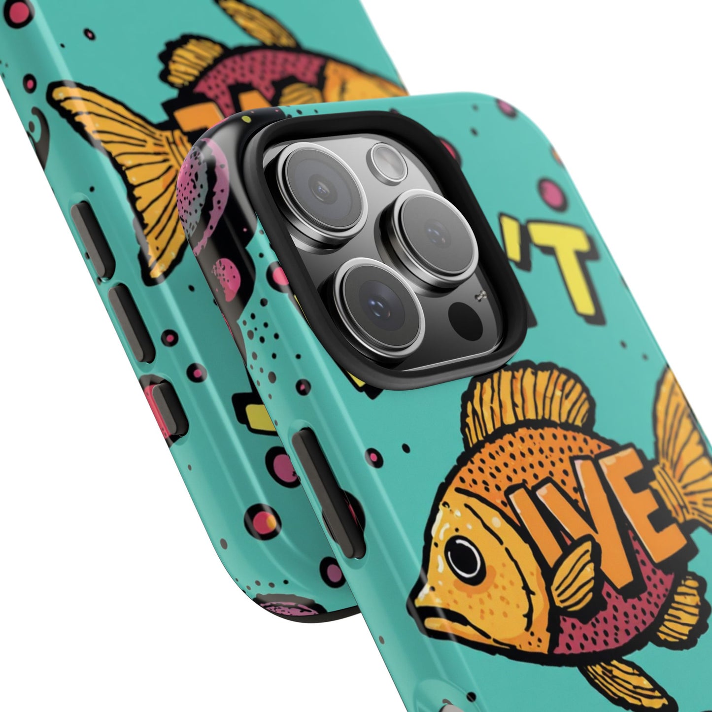 Catchy Fish-Themed Tough Phone Cases, Unique Gift for Fish Lovers, Durable Protection for Phones, Fun Aquatic Design, Ideal for Holidays