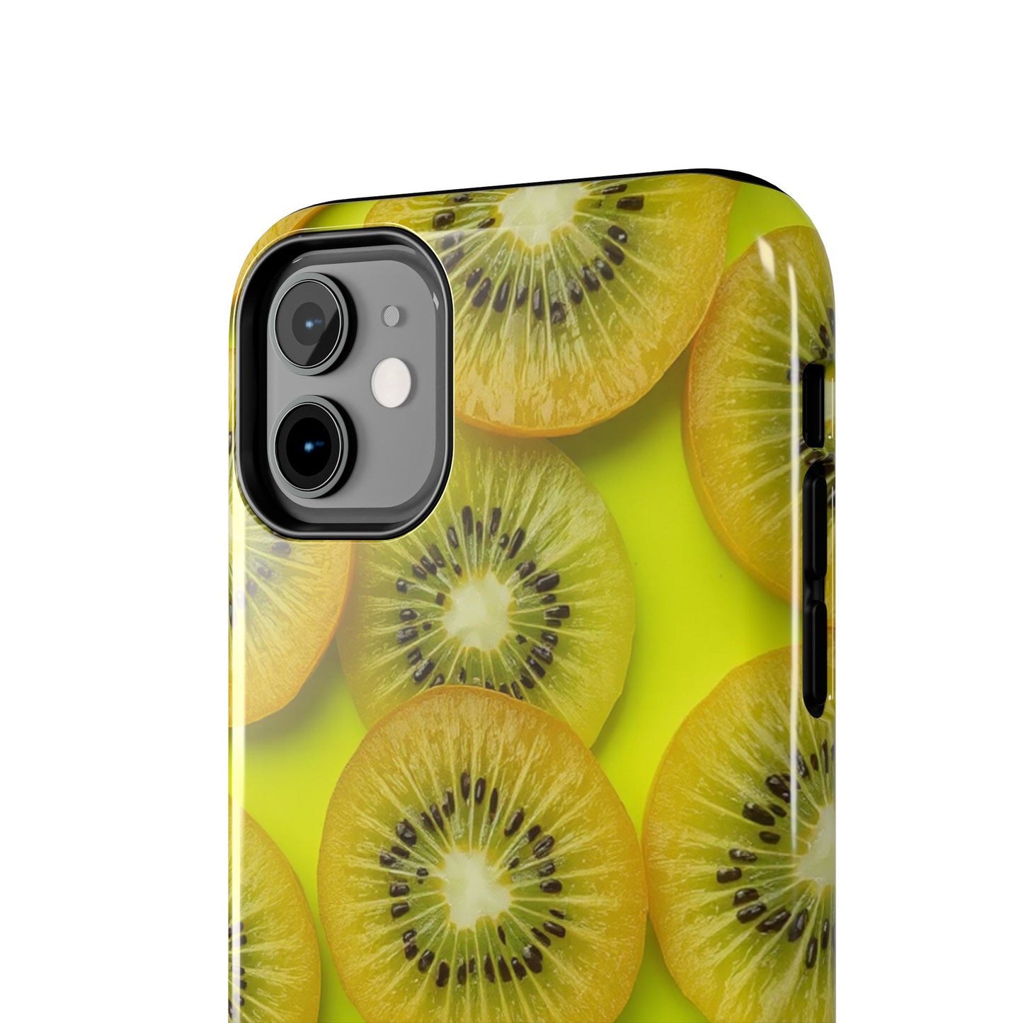 Vibrant Kiwi Tough Phone Case - Bright Yellow Design for Fruit Lovers
