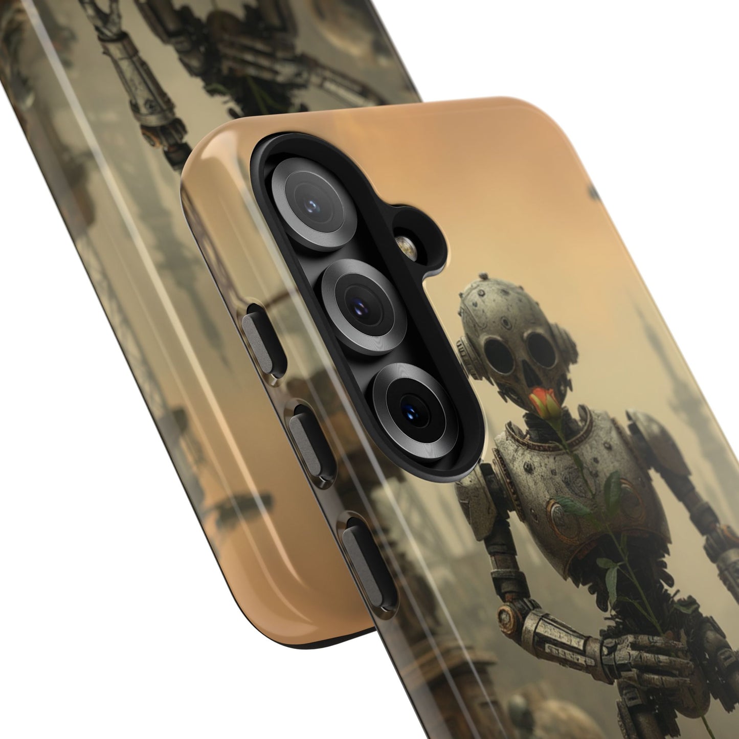 Robotic Sentinel Tough Phone Case - Durable Protector for Sci-Fi Lovers