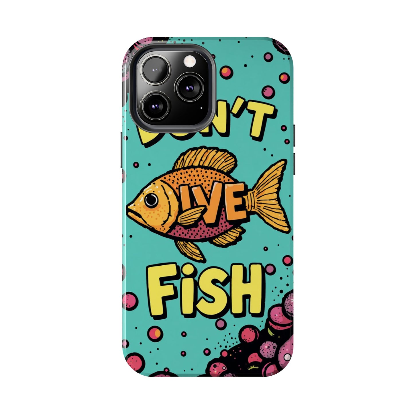 Catchy Fish-Themed Tough Phone Cases, Unique Gift for Fish Lovers, Durable Protection for Phones, Fun Aquatic Design, Ideal for Holidays