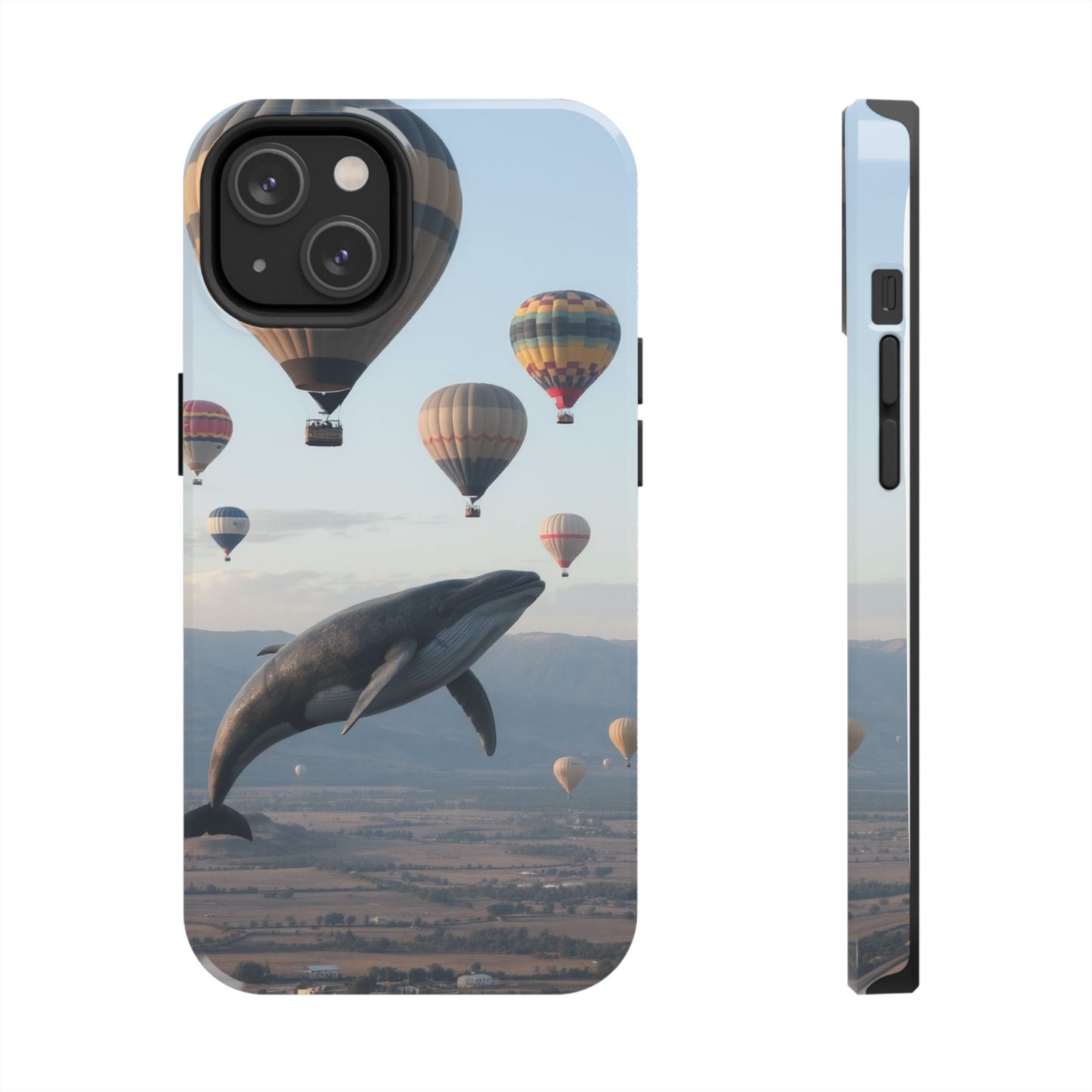 Whale Hot Air Balloon Tough Phone Case - Adventure & Nature Lovers