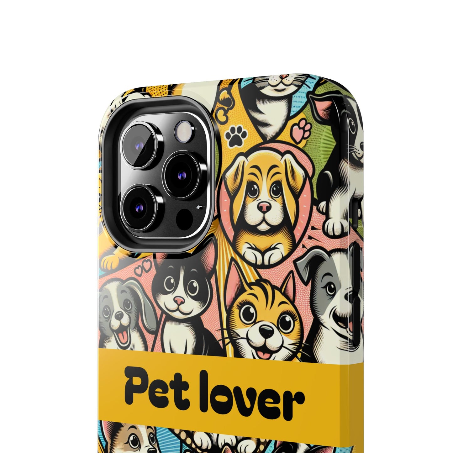 Pet Lover Tough Phone Case - Colorful Animal Design - for iPhone