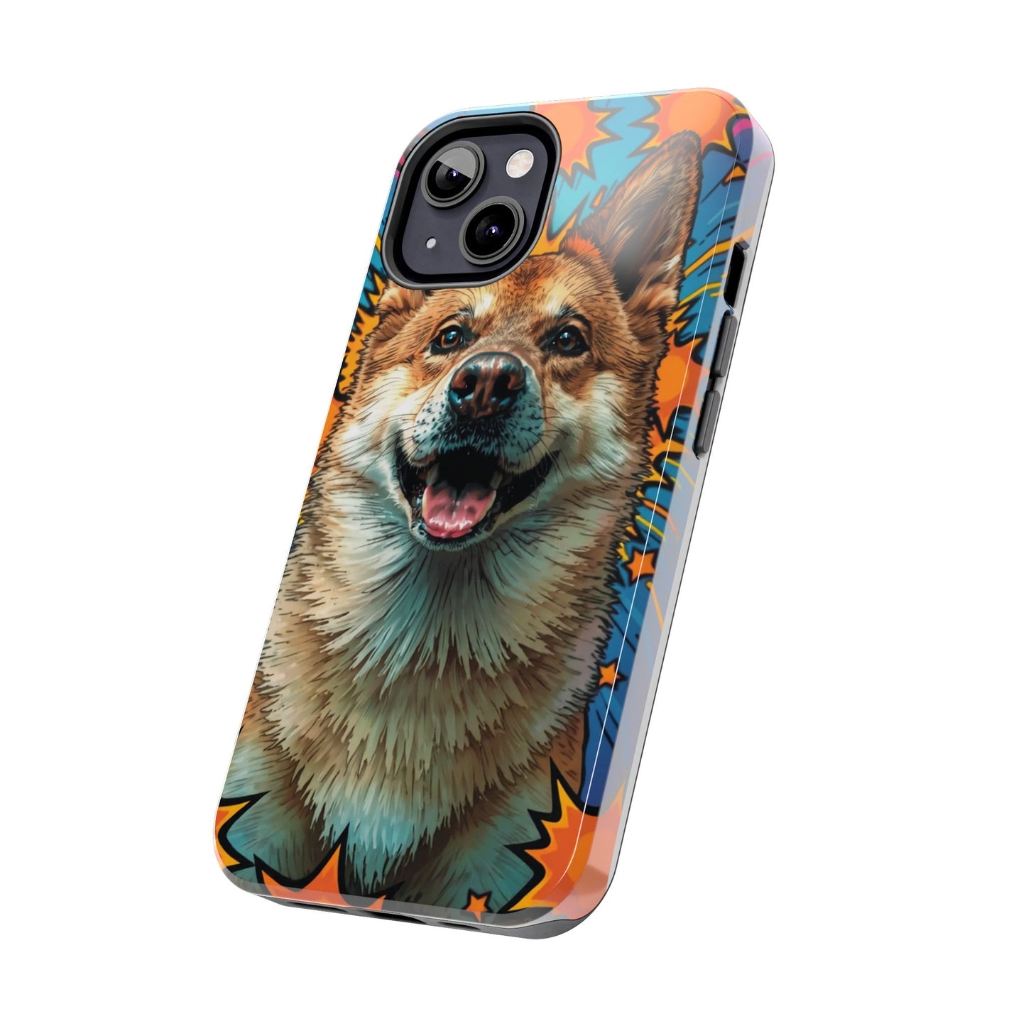 Vibrant Corgi Tough Phone Case - Fun Design for Pet Lovers