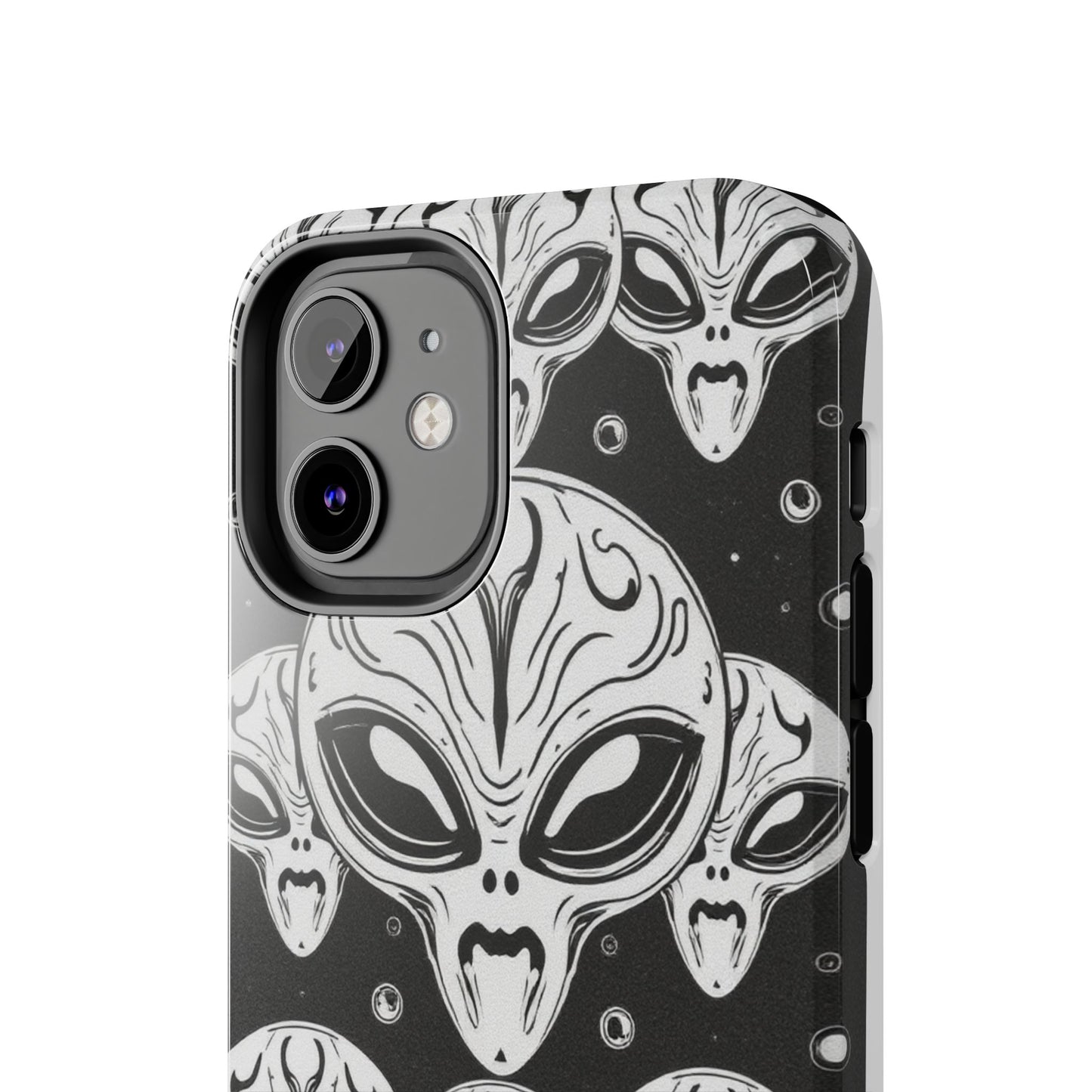 Alien Pattern Tough Phone Case - Durable Protection with Out-of-This-World Design