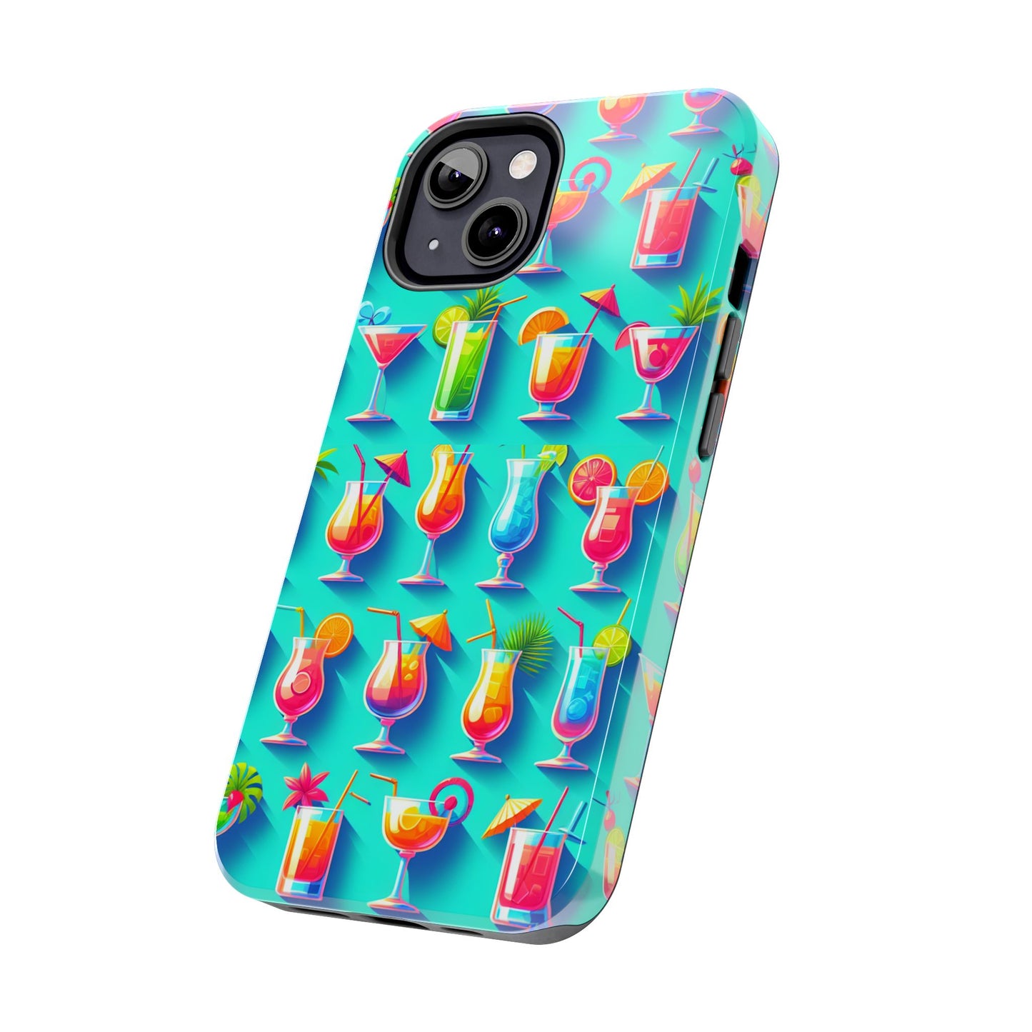 Cocktail Party Phone Case - Fun & Colorful Design for Summer Vibes - for iPhone