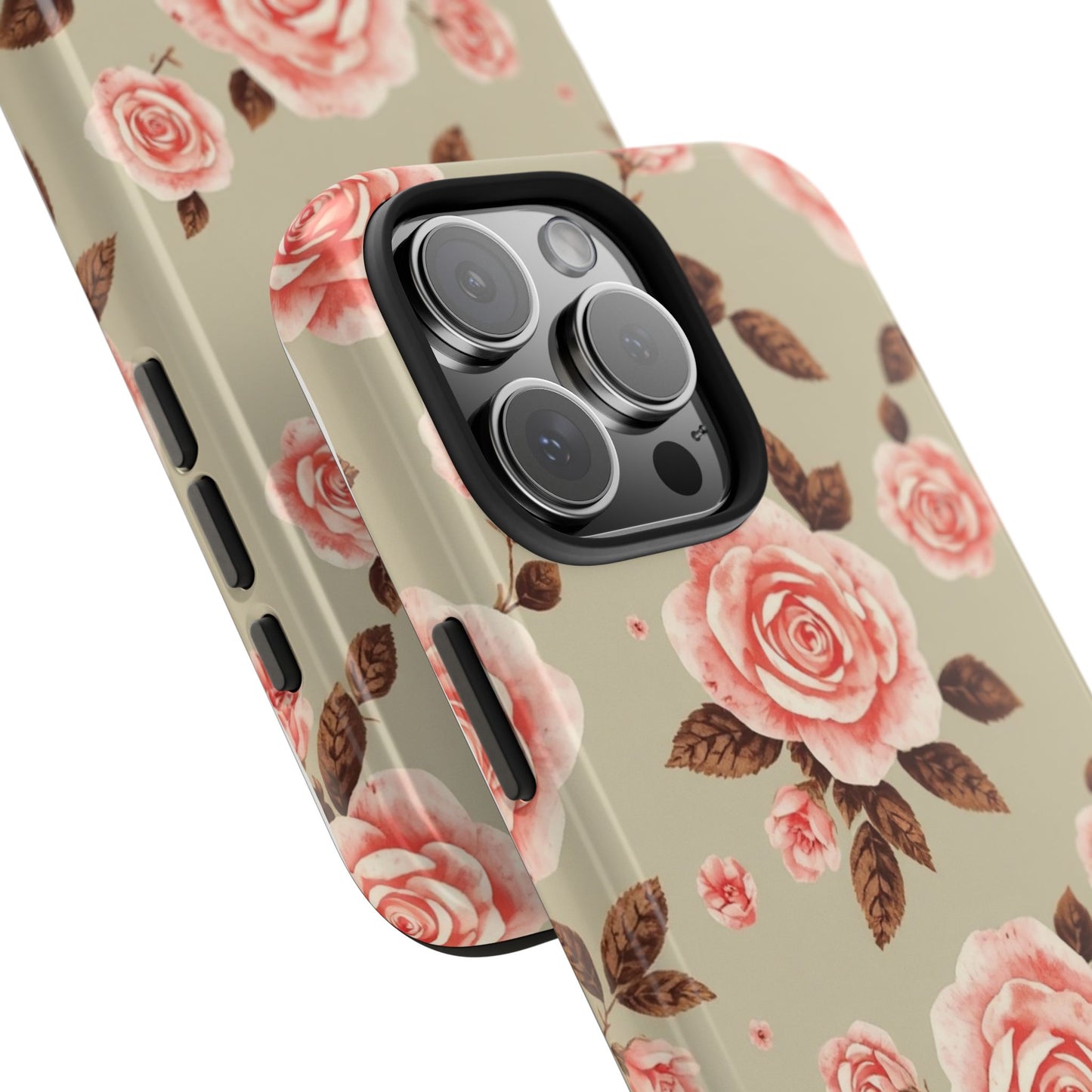 Elegant Floral Tough Phone Case for Stylish Protection - for iPhone