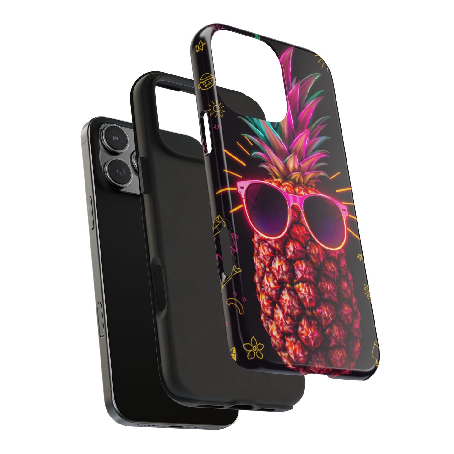 Tough Pineapple Phone Case - Cool, Vibrant Design Perfect for Summer Vibes