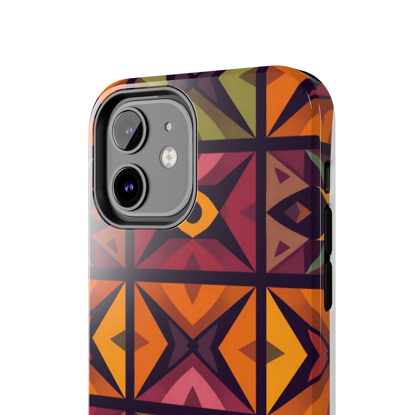 Vibrant Tribal Geometric Tough Phone Case - Colorful Protection for Your iPhone