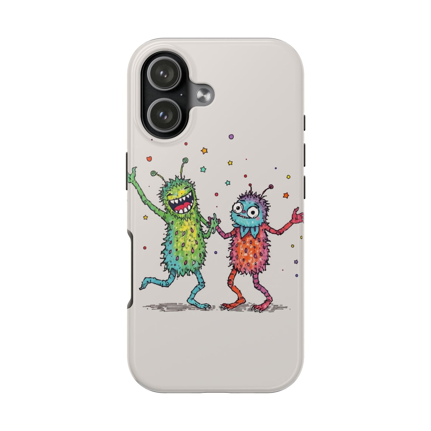 Colorful Monster Tough Phone Case - Fun and Playful Design
