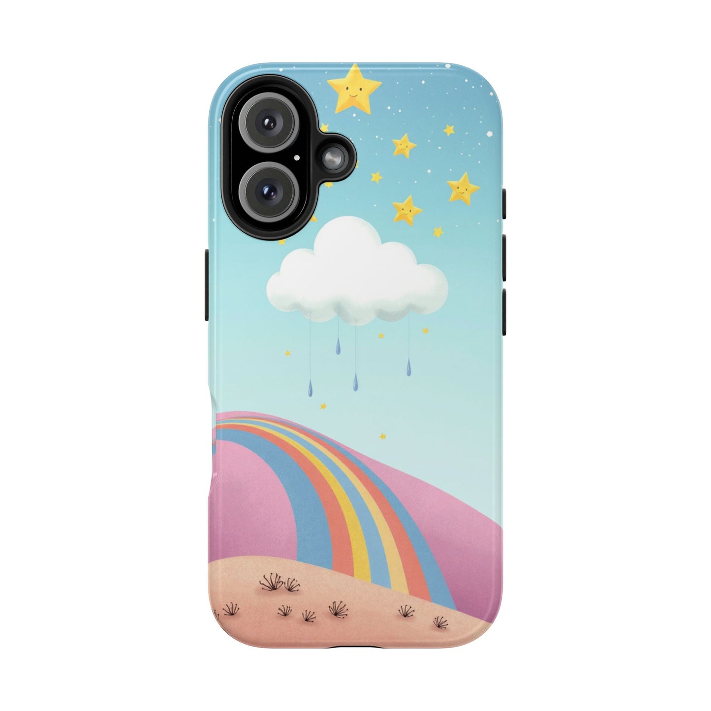Colorful Rainbow Phone Case - Durable Tough Design for Adventurers