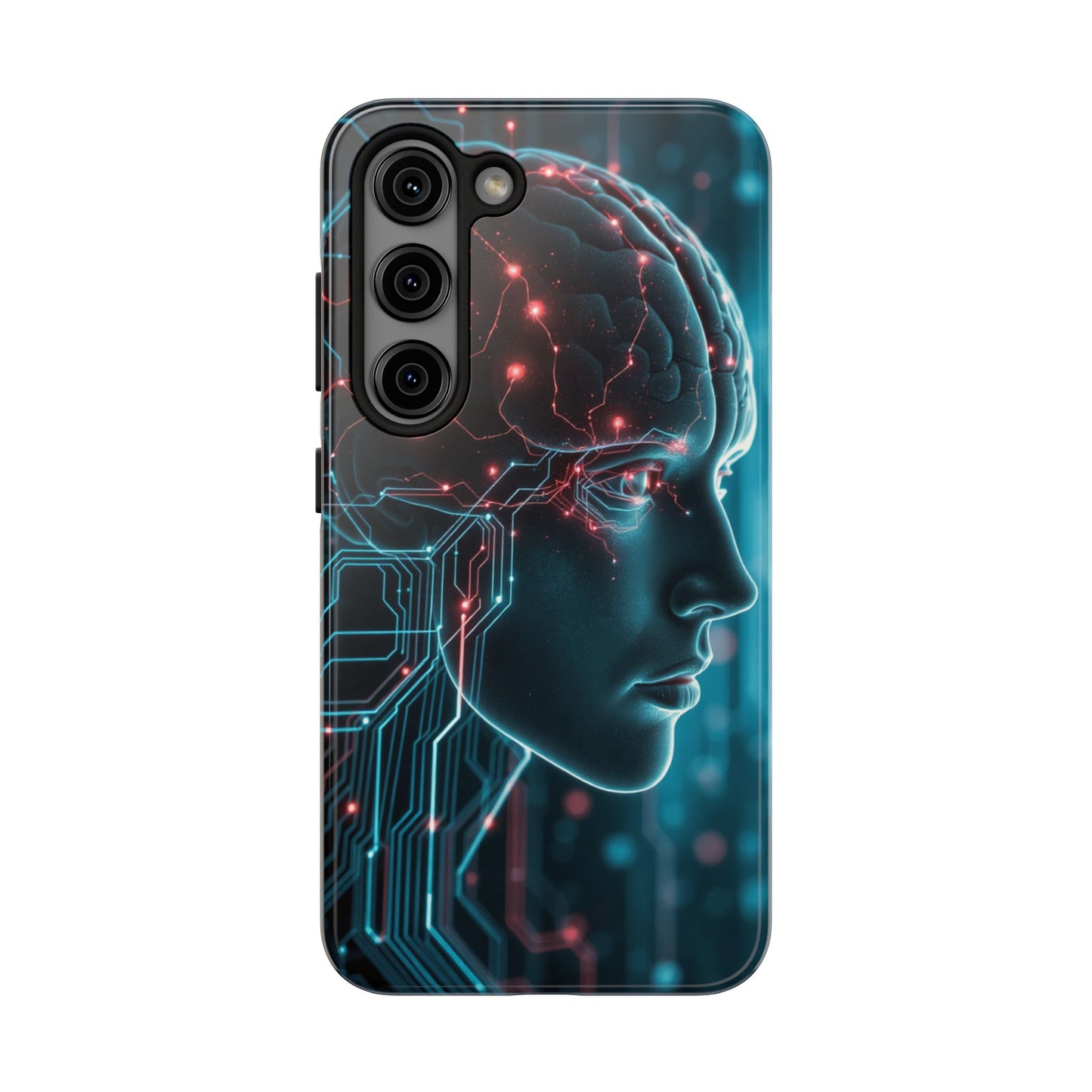 Futuristic Brain Design Tough Phone Case