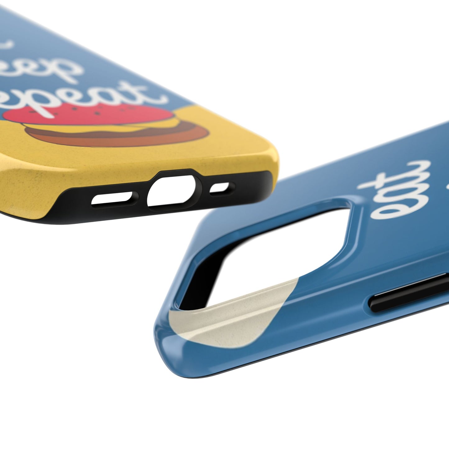 Eat, Sleep, Repeat Phone Case – Fun & Durable Tough Phone Cases for Food Lovers