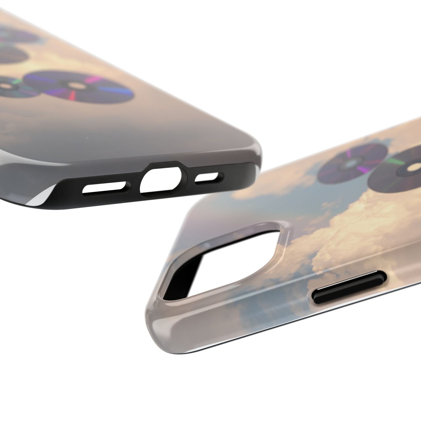 Vibrant Cloud CD Tough Phone Case - Durable and Stylish