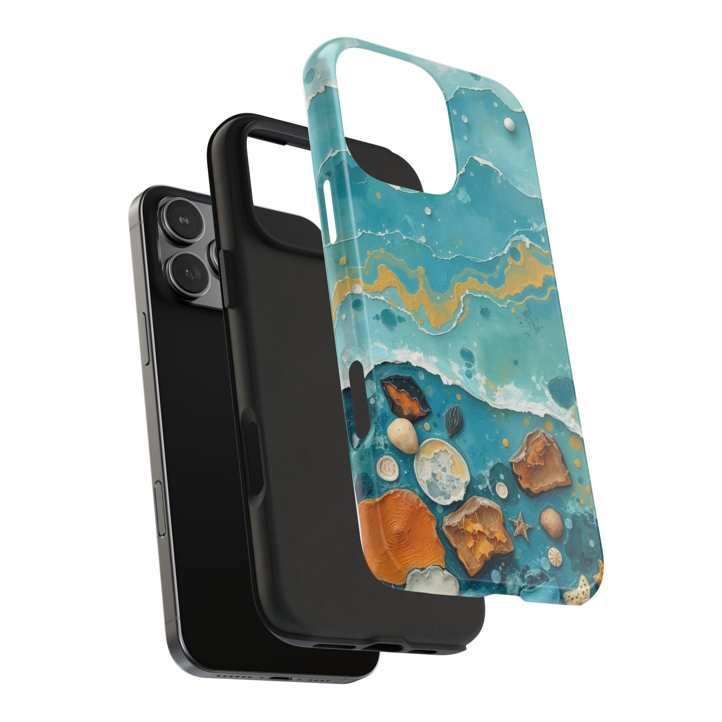 Ocean-Inspired Tough Phone Cases - Coastal Beach Vibe, Easy Accessory for Beach Lovers