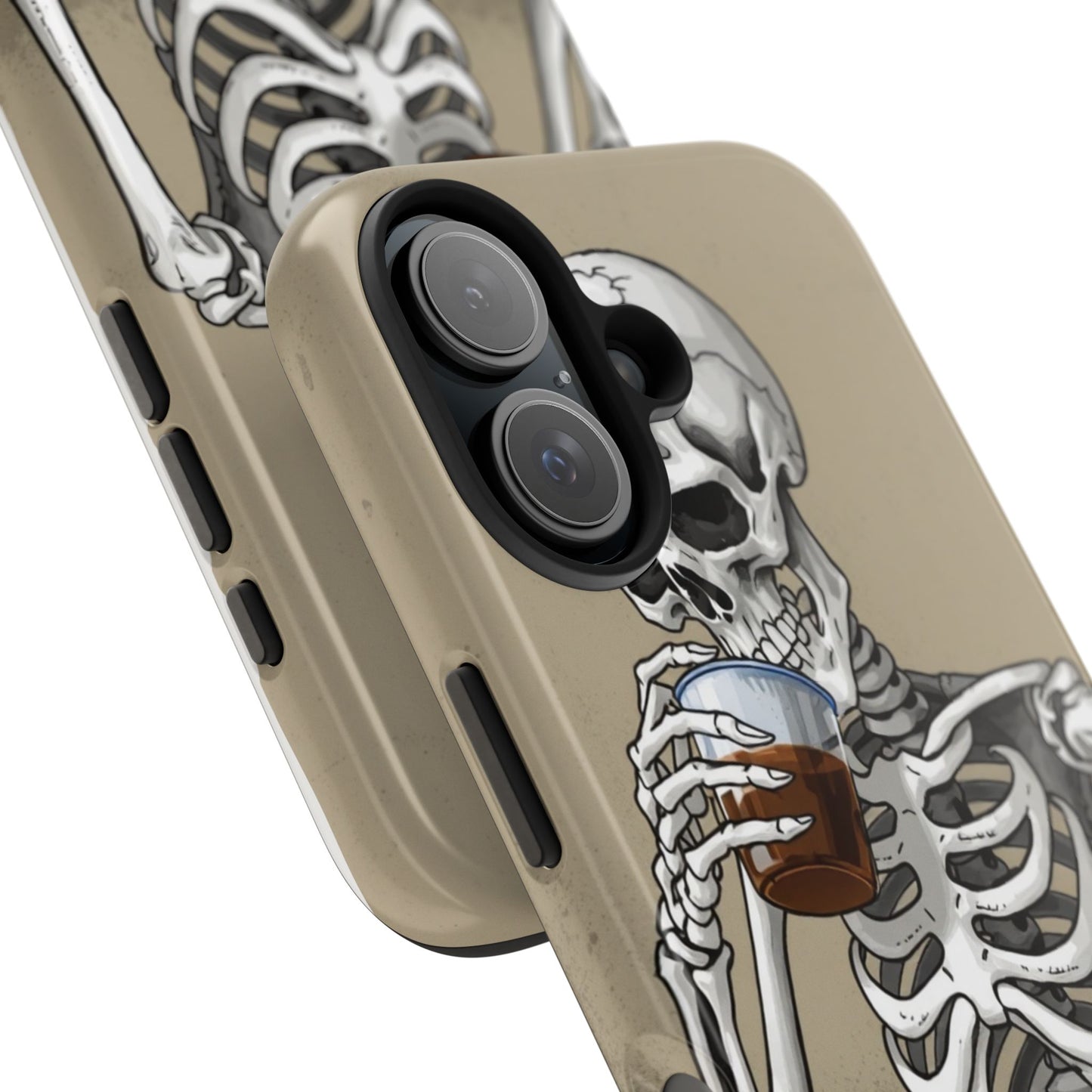 Funny Skeleton Phone Case - 'Same Soul, Different Day' Tough Cover