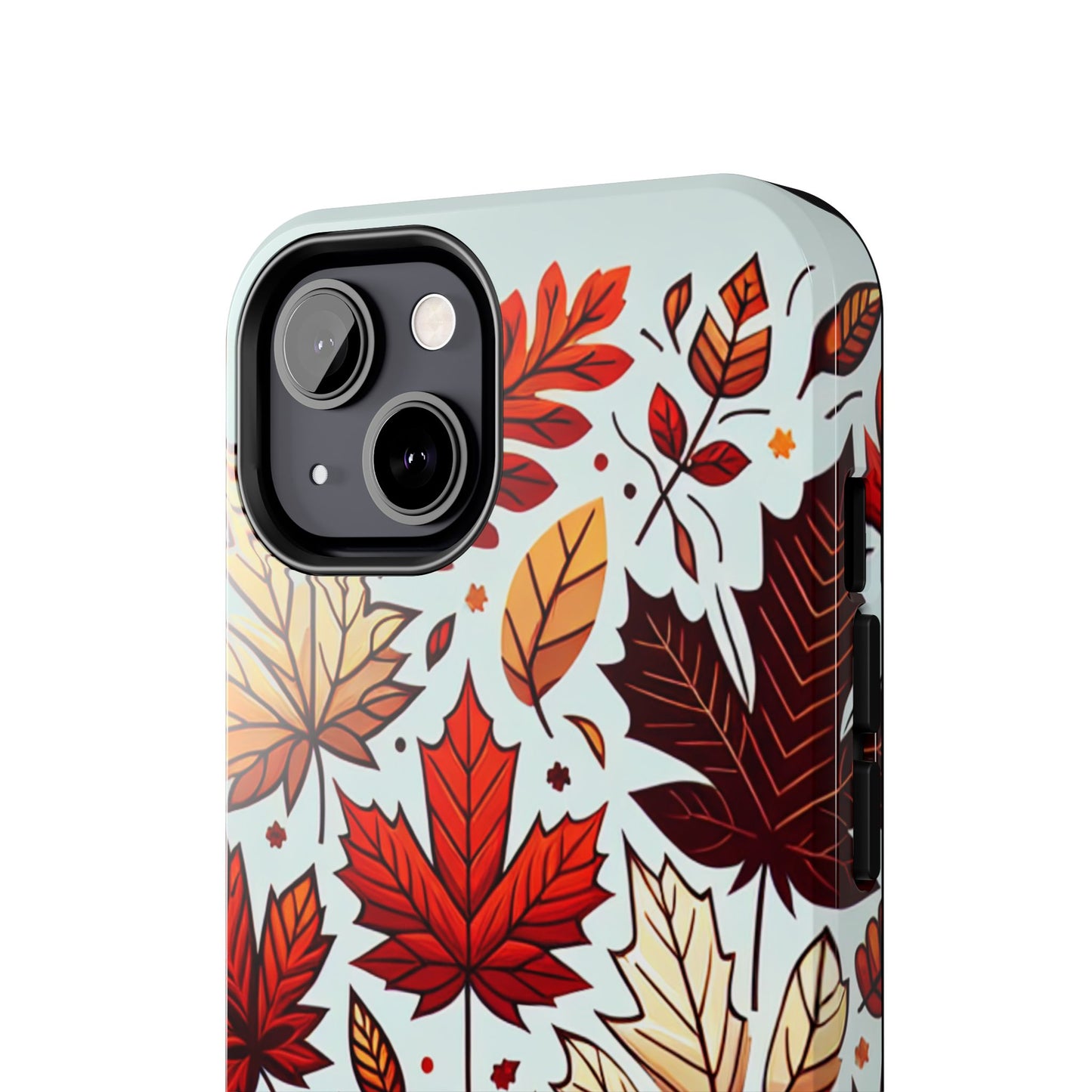 Autumn Leaves Tough Phone Case - Leaves Pattern - for iPhone