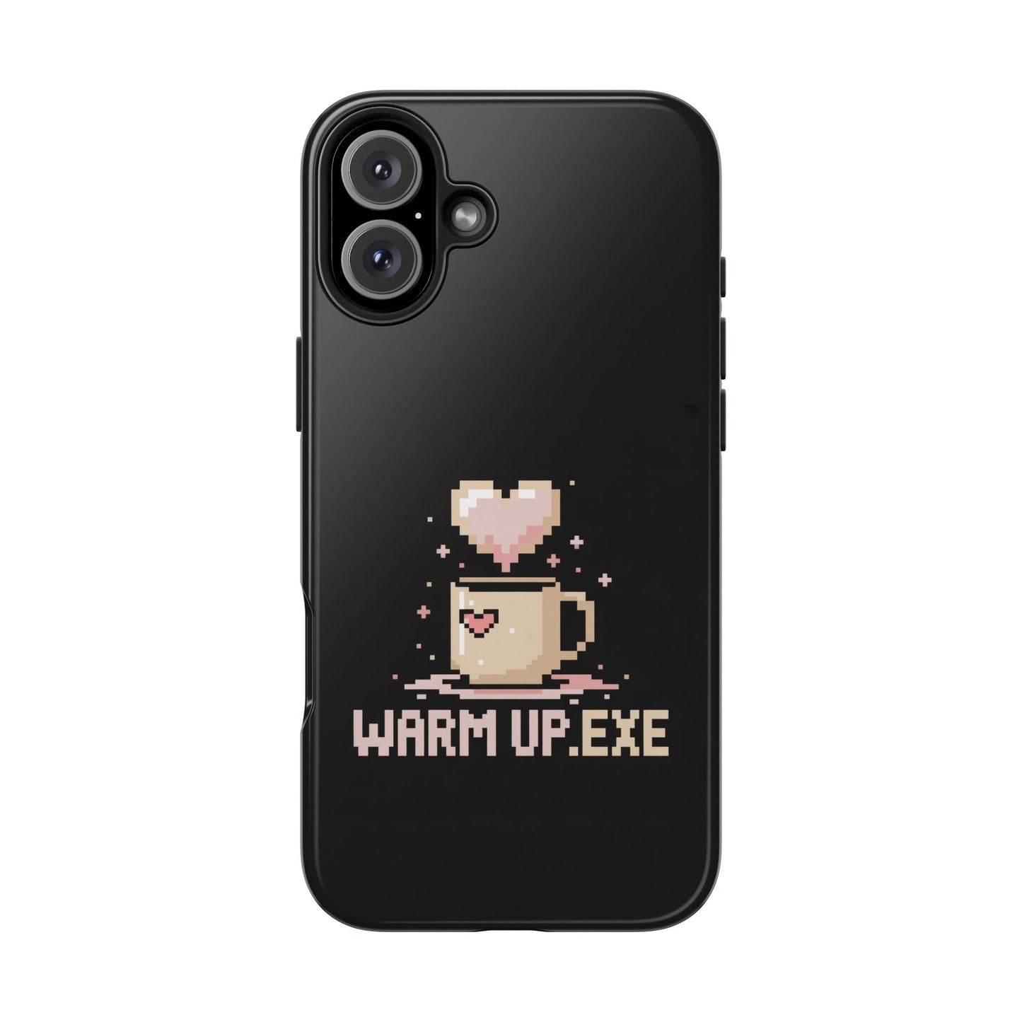 Warm Up.EXE Tough Phone Case - Cute Pixel Art Design for Tech Lovers