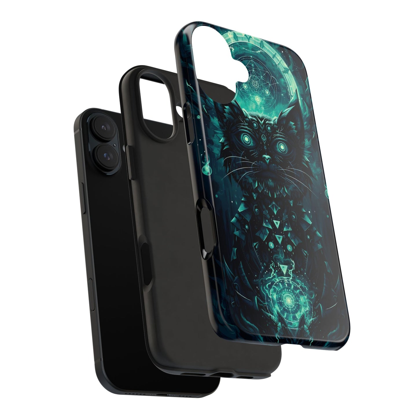 Mystical Dark Cat Phone Case - Tough Protective Cover for Cat Lovers - for iPhone