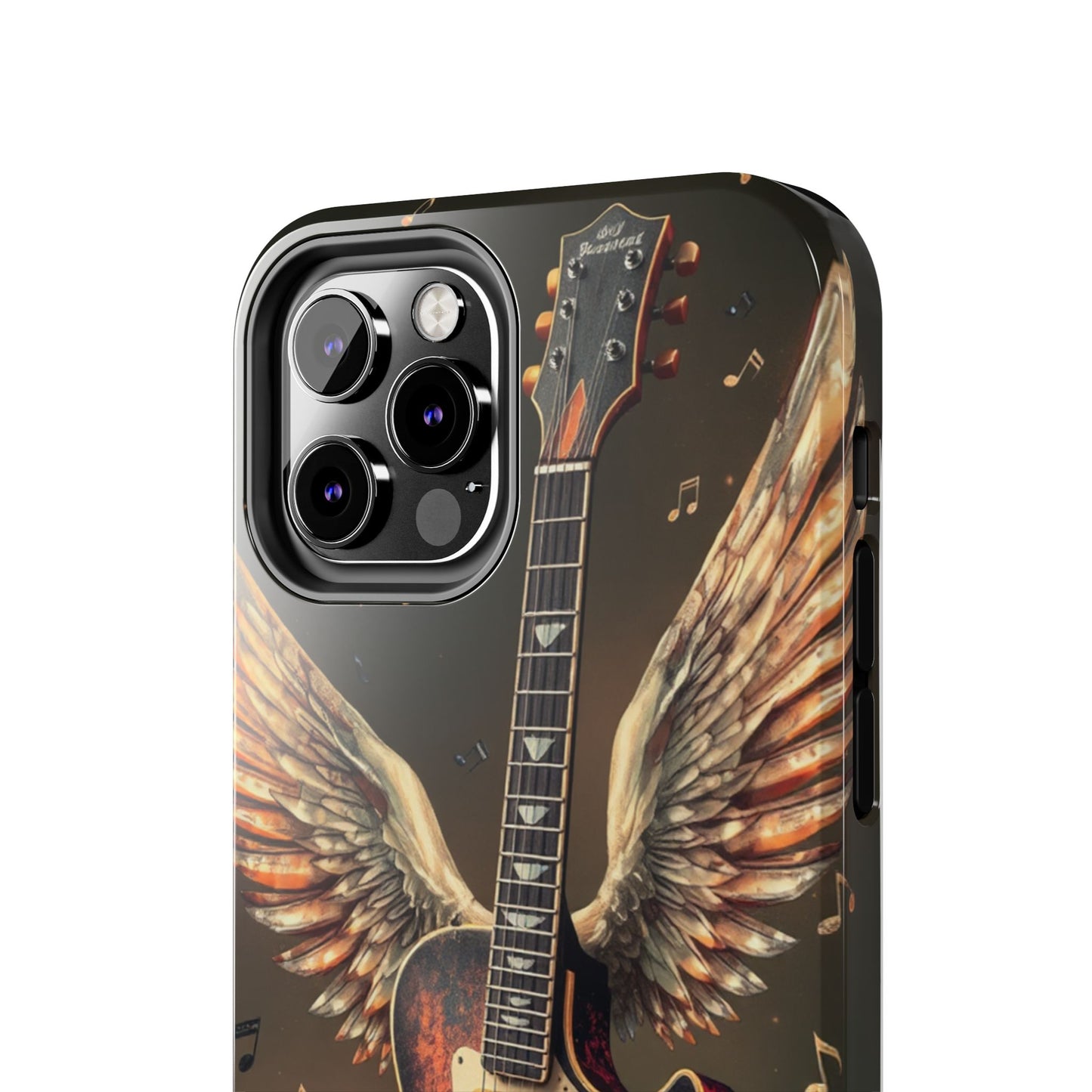 Inspirational Guitar Wing Phone Case - Tough Protection for Music Lovers