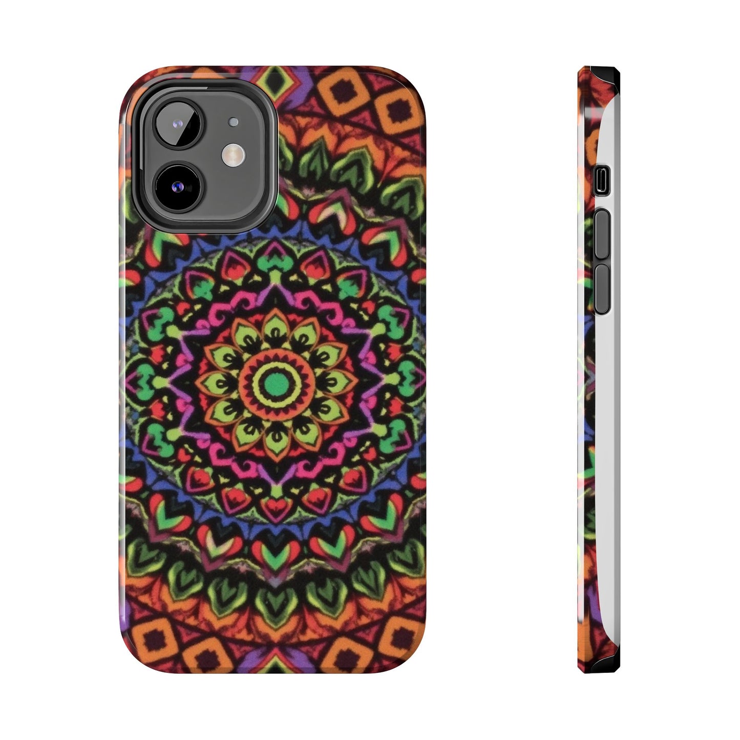 Colorful Mandala Tough Phone Case - Vibrant Designs for Trendy Protection - for iPhone