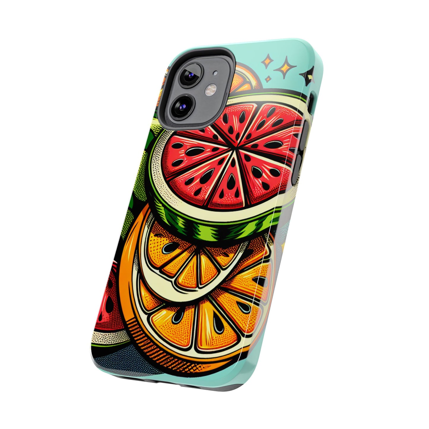 Vibrant Citrus Tough Phone Case - Fruit Slice Design - for iPhone