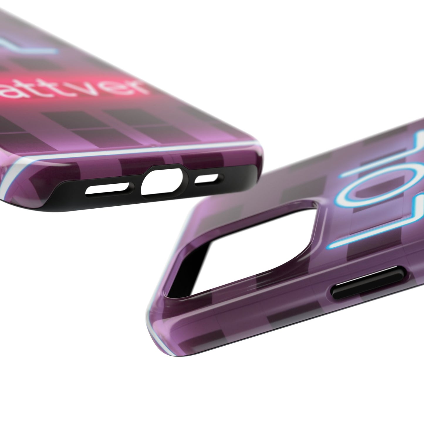 Neon Vibe Tough Phone Case - 'LOL Whatevr' Design for Trendsetters