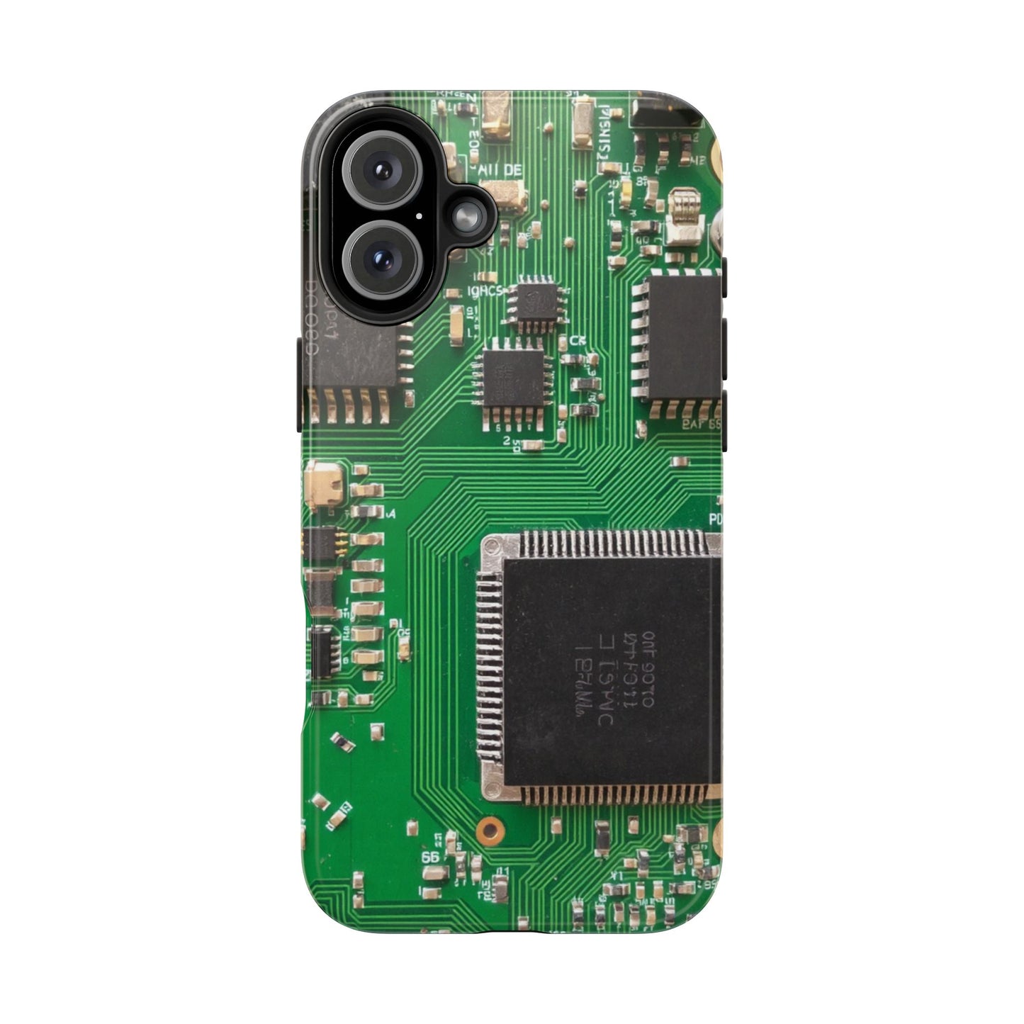 Circuit Board Tough Phone Case - Durable Tech Design