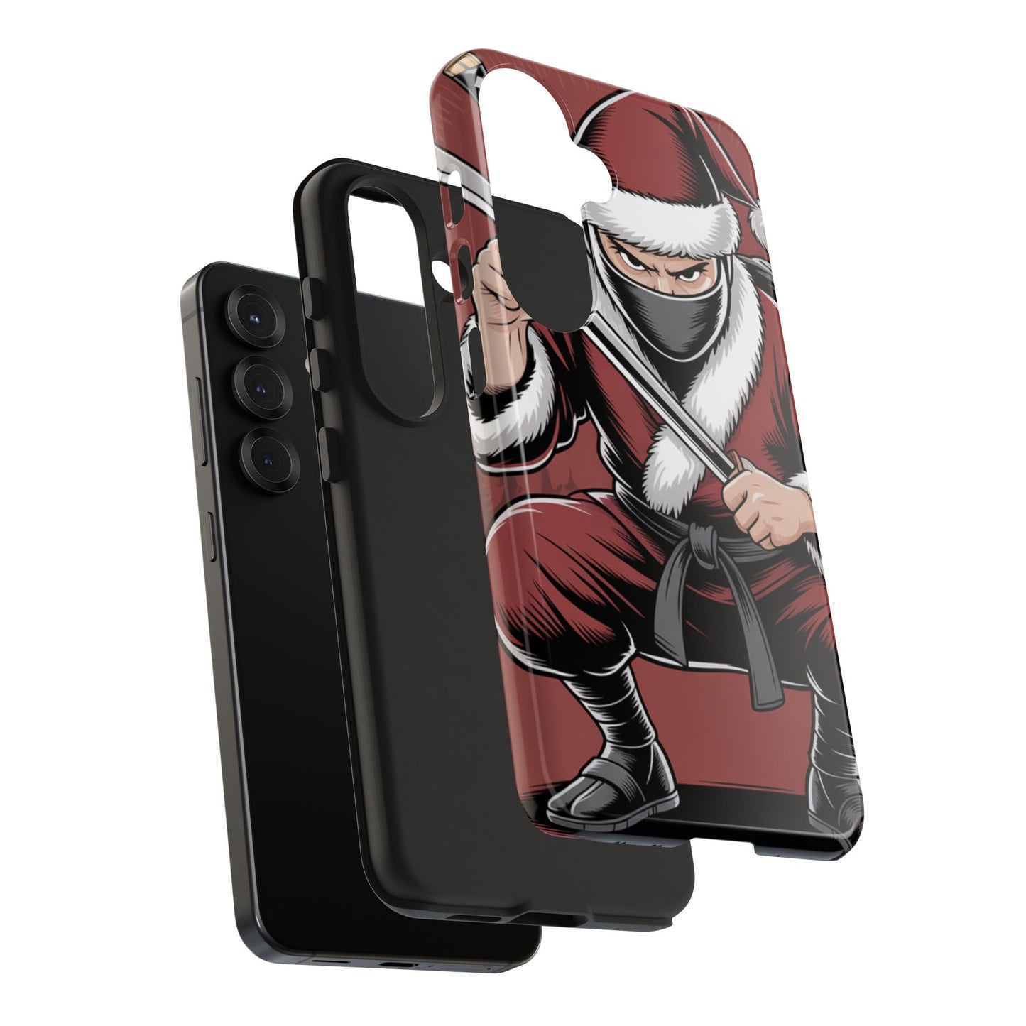 Ninja Santa Tough Phone Case | Durable Holiday Phone Cover for iPhone