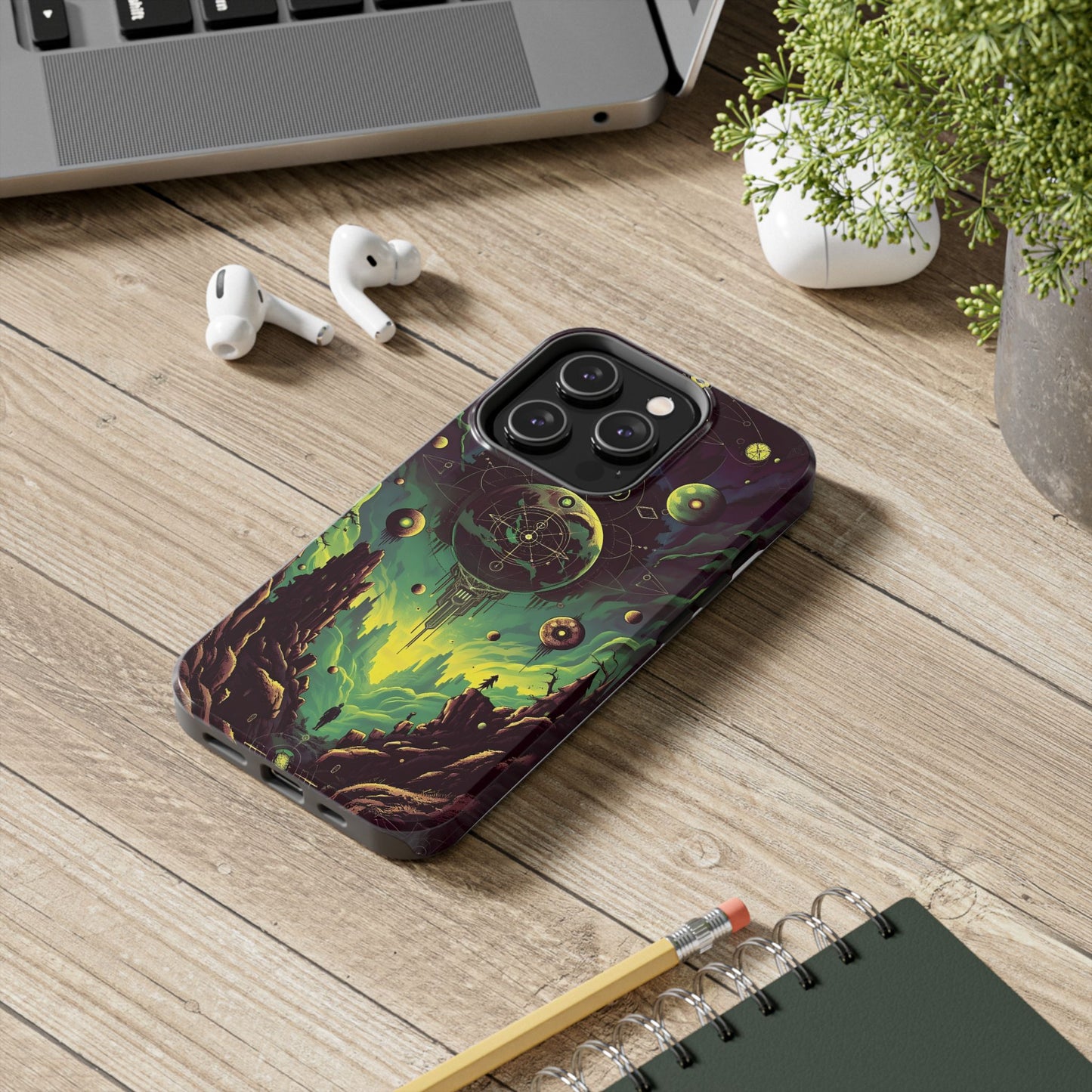 Cosmic Adventure Tough Phone Case - Galaxy Design for Space Enthusiasts - for iPhone