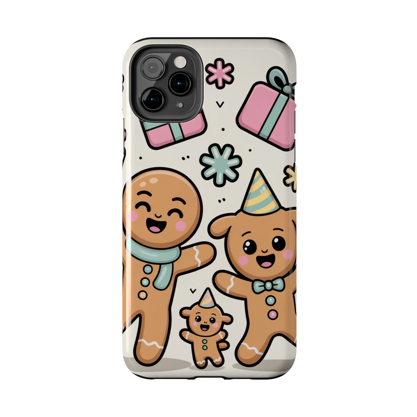 Gingerbread Family Dancing Holiday Phone Case