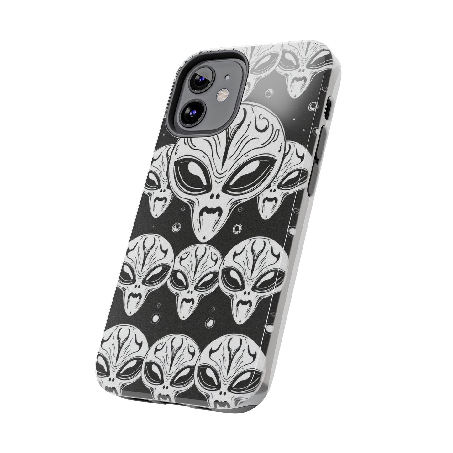 Alien Pattern Tough Phone Case - Durable Protection with Out-of-This-World Design