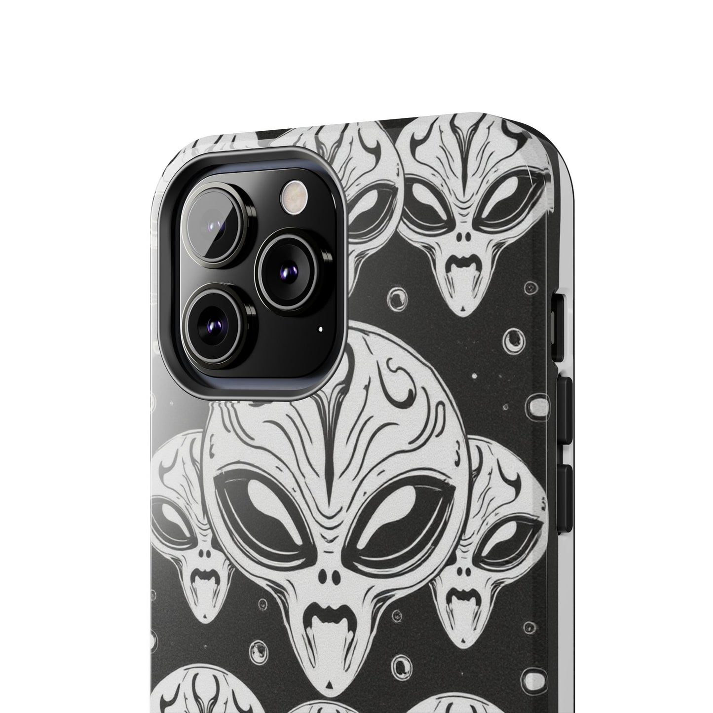 Alien Pattern Tough Phone Case - Durable Protection with Out-of-This-World Design