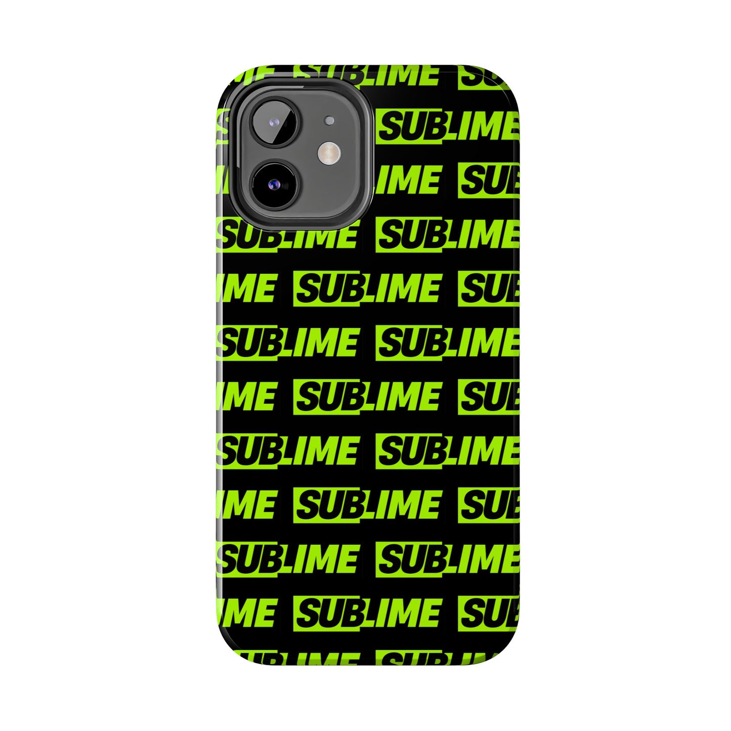 Sublime Text Pattern Tough Phone Case - Vibrant Protective Cover for iPhone