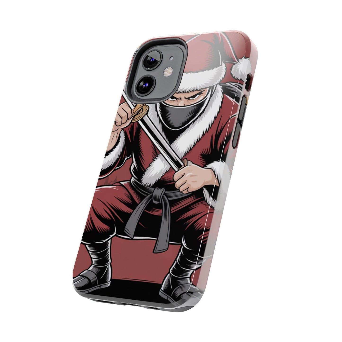 Ninja Santa Tough Phone Case | Durable Holiday Phone Cover for iPhone