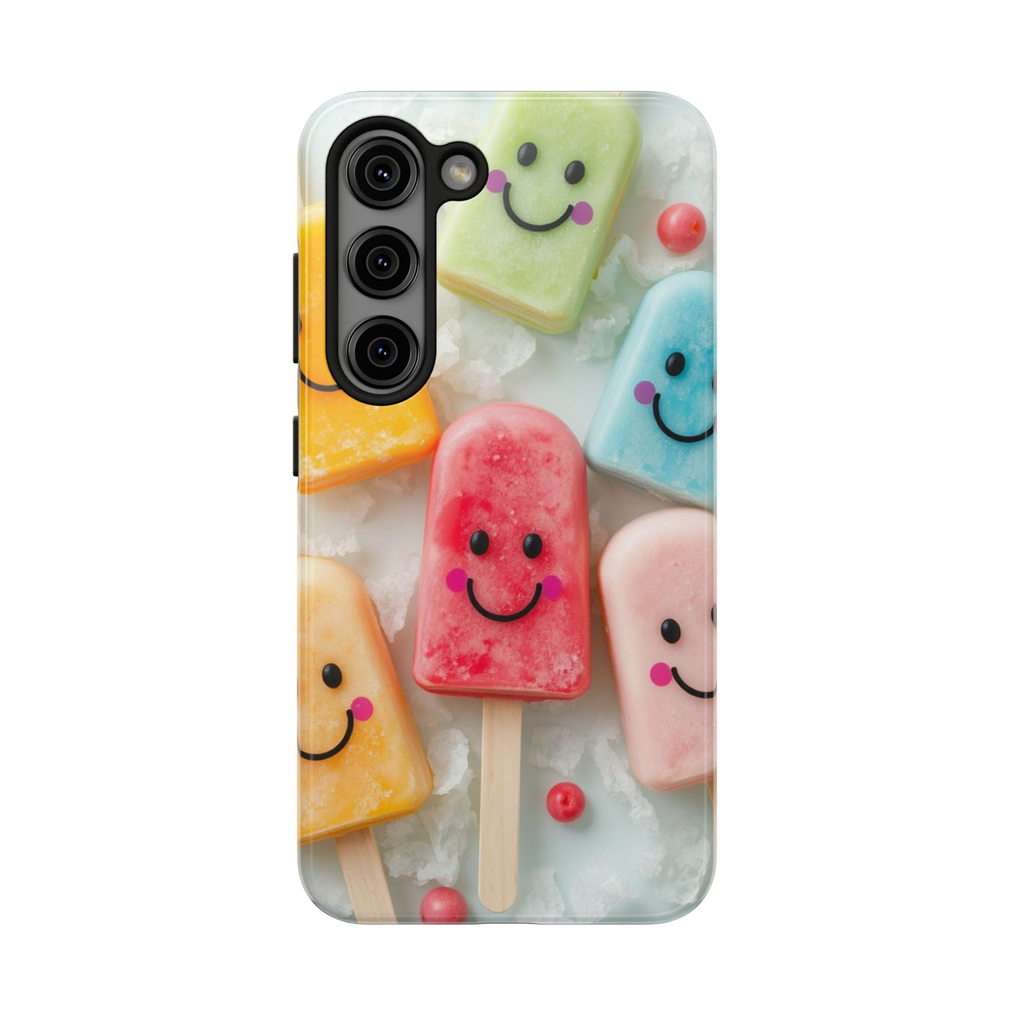 Cute Smile Popsicle Tough Phone Case - Fun Protection for Your Device