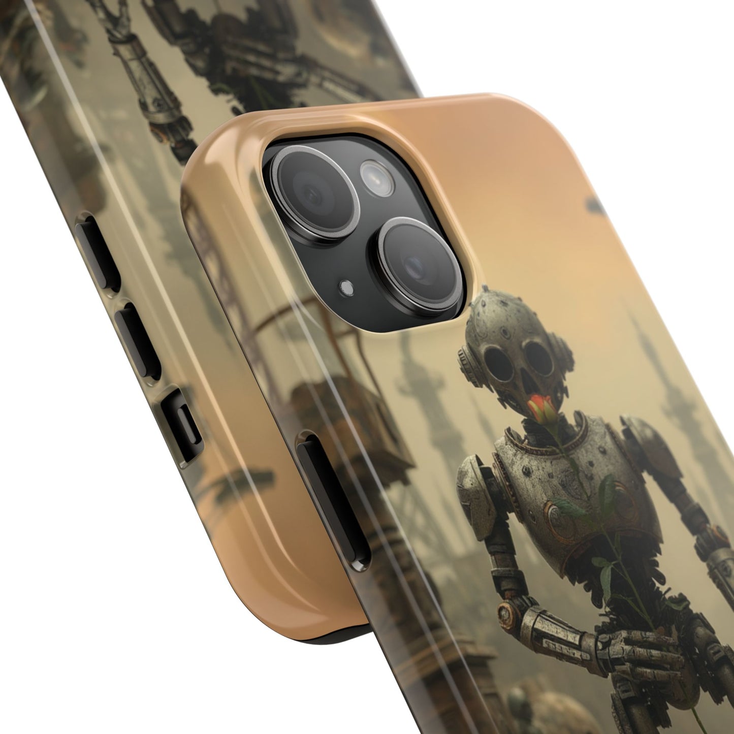 Robotic Sentinel Tough Phone Case - Durable Protector for Sci-Fi Lovers