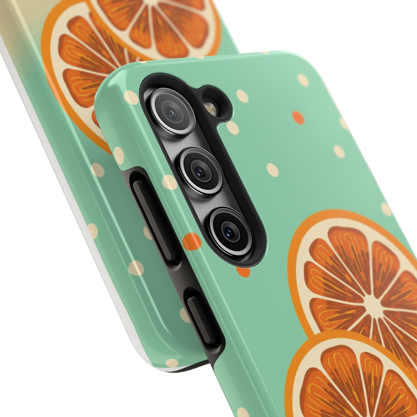 Citrus Vibe Tough Phone Case - Fun Orange Slice Design