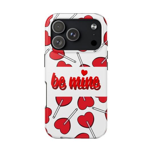Be Mine Heart Pattern Tough Phone Case - Love Gift - for iPhone