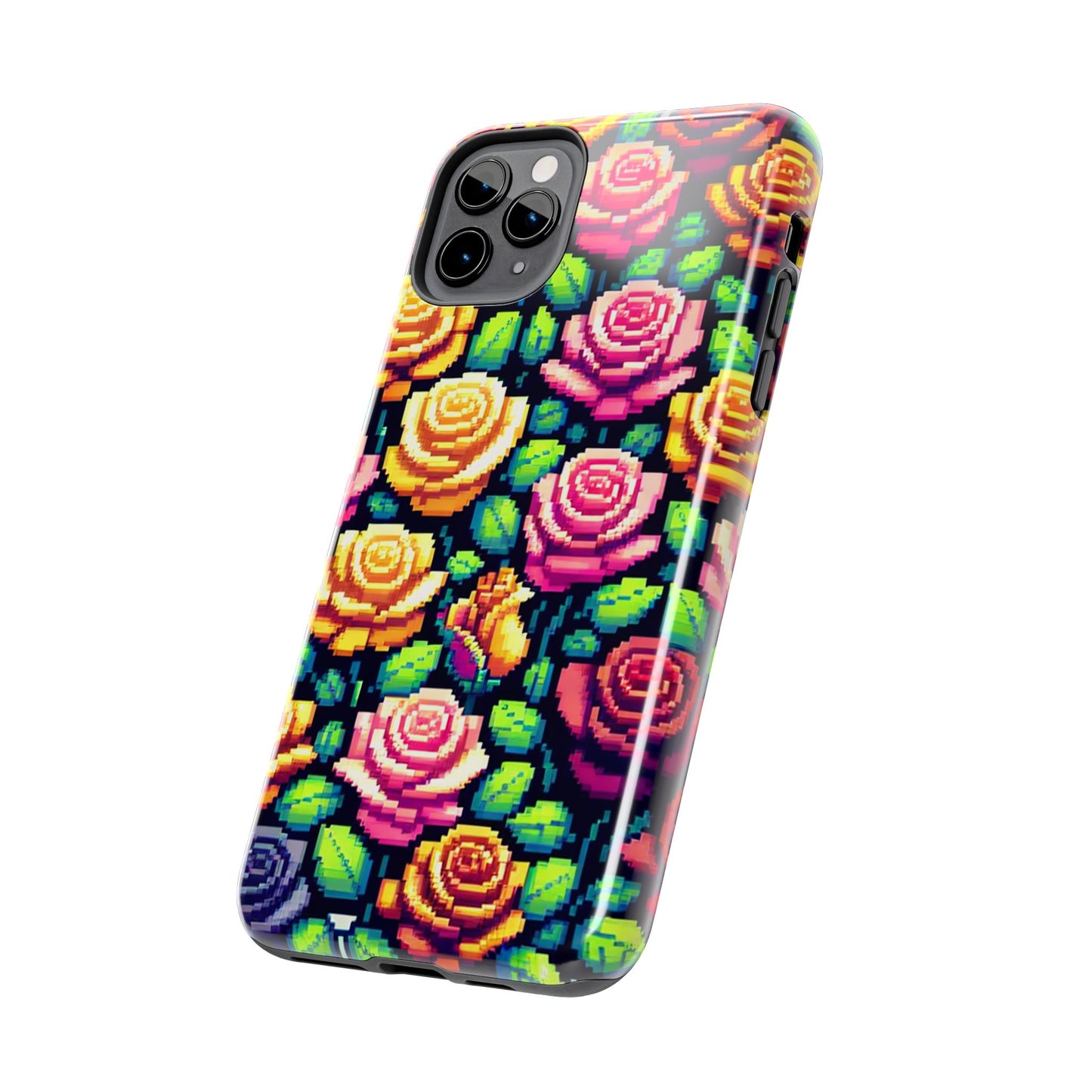 Vibrant Floral Tough Phone Case - Stylish Protection for Flower Lovers