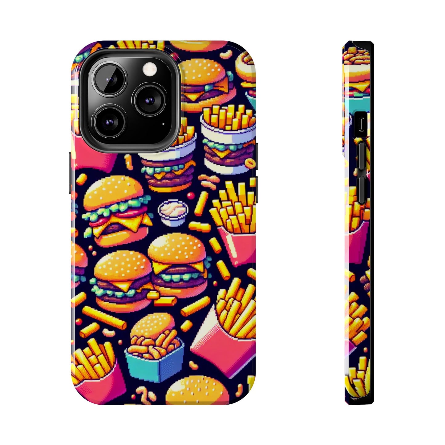 Retro Fast Food Phone Case - Tough and Durable - for iPhone
