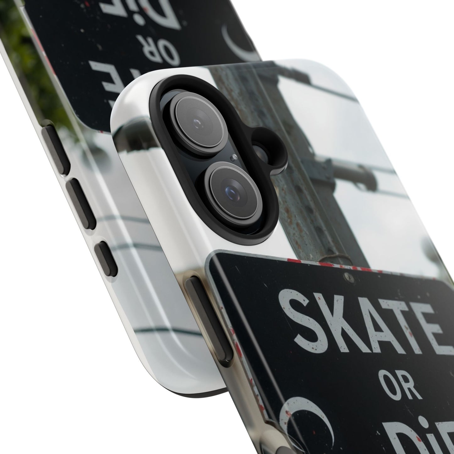 Black Sign Skate or Die Design - Tough Phone Case for iPhone