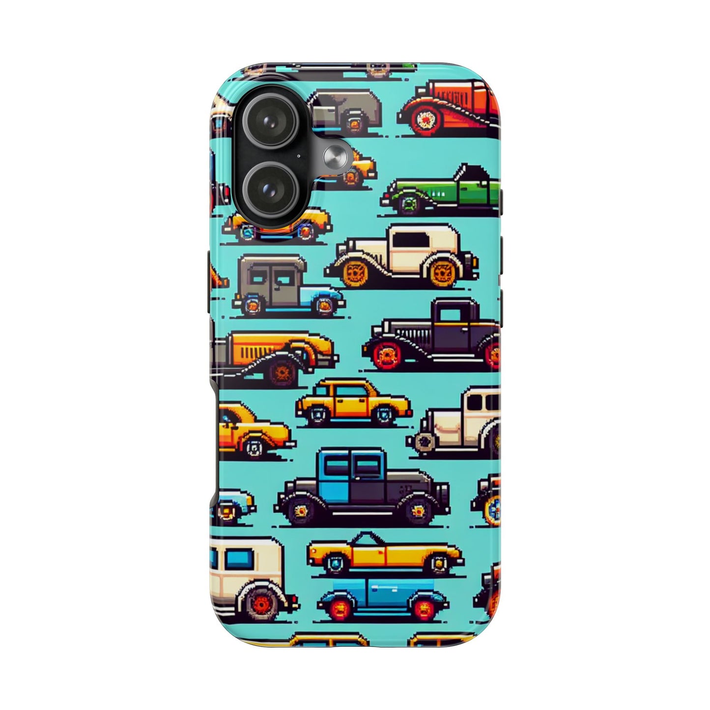 Retro Car Pixel Art Tough Phone Case - Durable & Stylish Protection - for iPhone