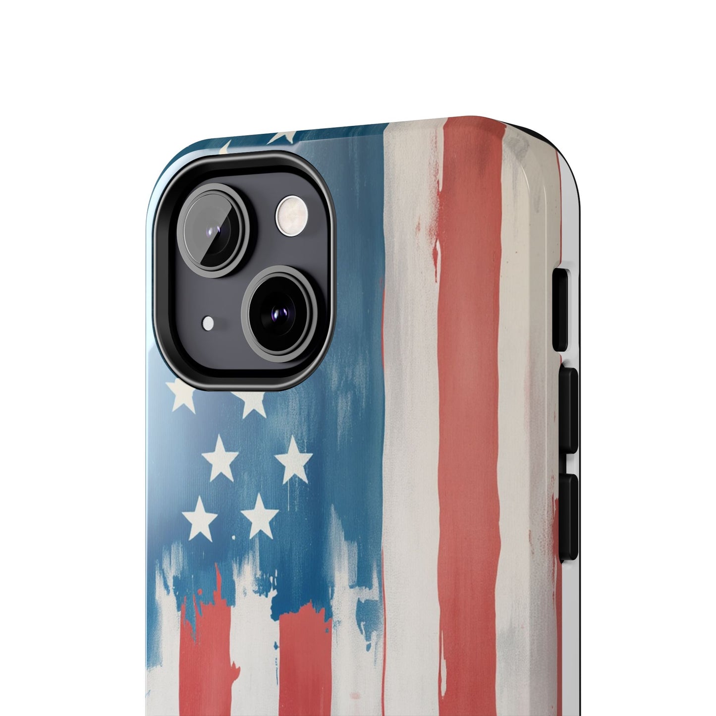 Patriotic Tough Phone Cases - Abstract USA Flag Design for Durable Protection - for iPhone
